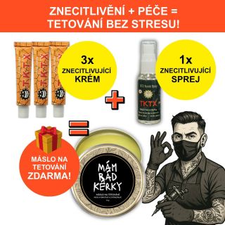 🔥Kompletní řešení pro pohodlné tetování! Znecitlivující balíček, díky kterému bude tvoje tetování v klidu od začátku do...